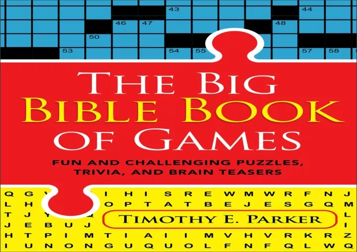 the big bible book of games fun and challenging