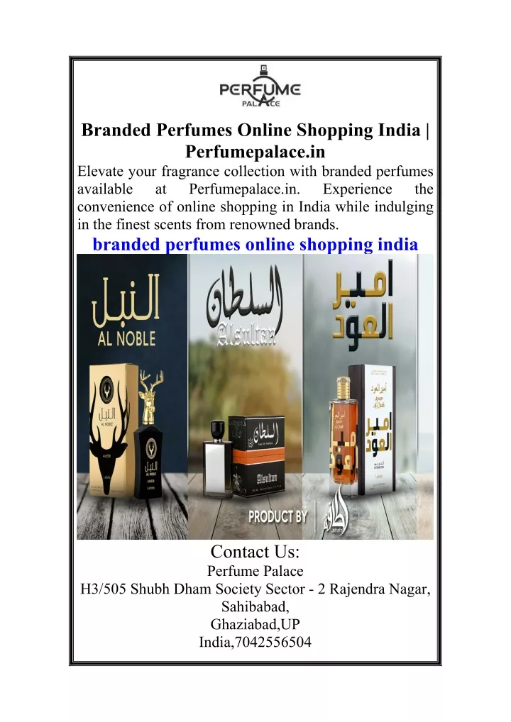 branded perfumes online shopping india