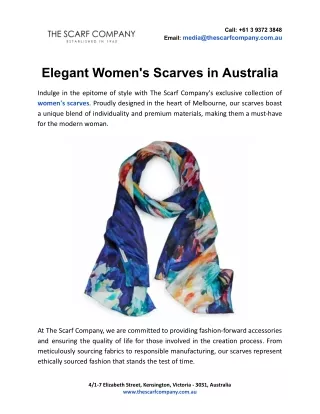 Elegant Women's Scarves in Australia