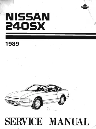 1989 Nissan 240SX Service Repair Manual