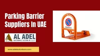 Parking Barrier Suppliers In Uae  pdf