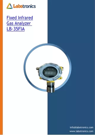 fixed infrared gas analyzer lb 35fia