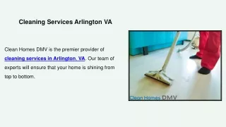 Cleaning Services Arlington VA