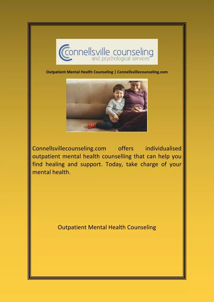 outpatient mental health counseling