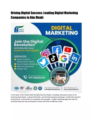 Driving Digital Success_ Leading Digital Marketing Companies in Abu Dhabi