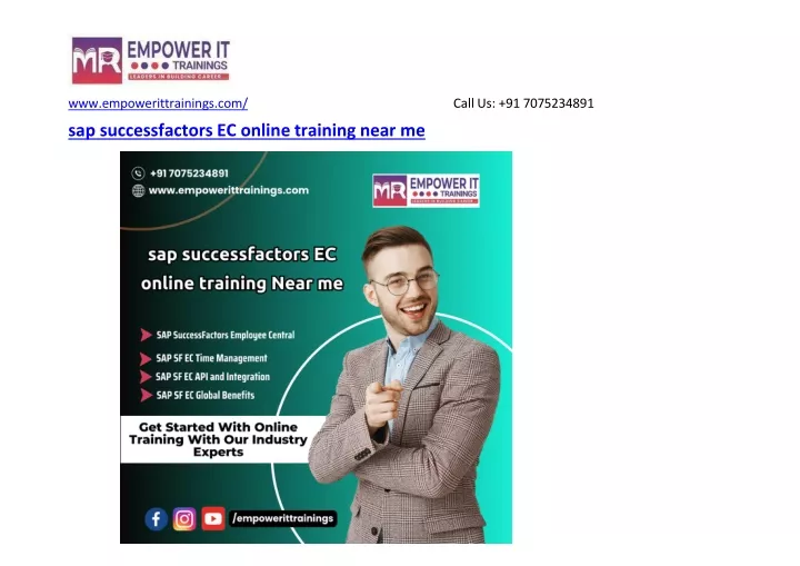 sap successfactors ec online training near me