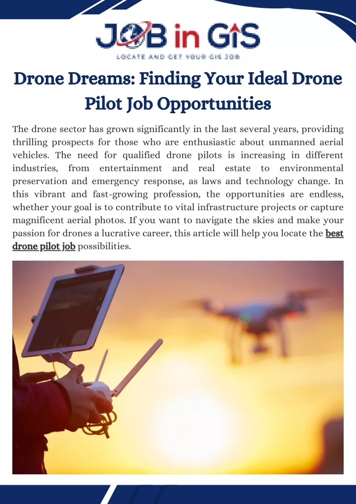 drone dreams finding your ideal drone pilot