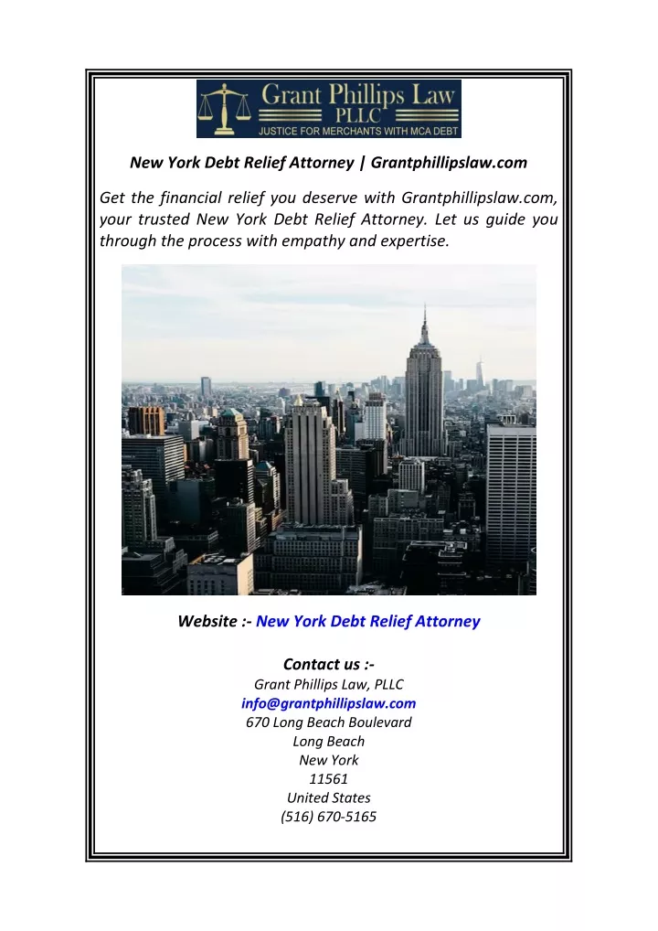 new york debt relief attorney grantphillipslaw com