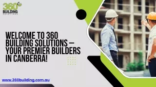 Builders Canberra--360 Building Solutions