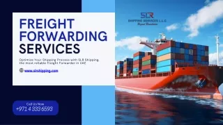 Freight Forwarding Services by SLR