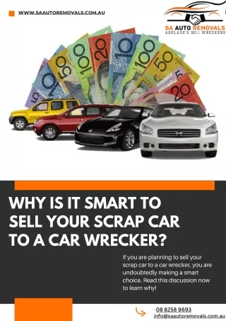 Why is It Smart to Sell Your Scrap Car to a Car Wrecker?