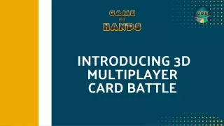 introducing 3d multiplayer card battle