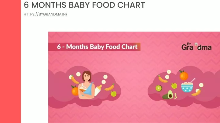 6 months baby food chart https bygrandma in