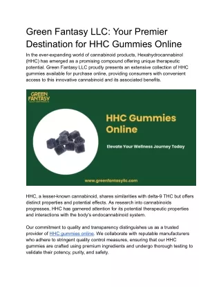 HHC Gummies Online