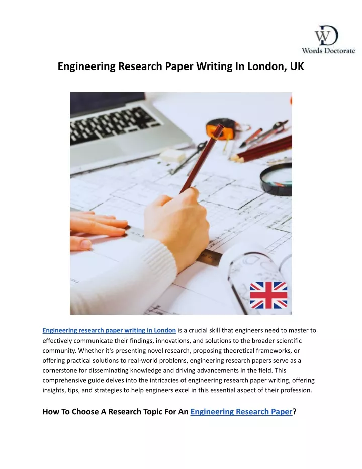 engineering research paper writing in london uk