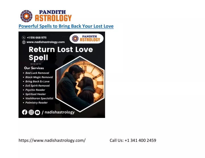 powerful spells to bring back your lost love