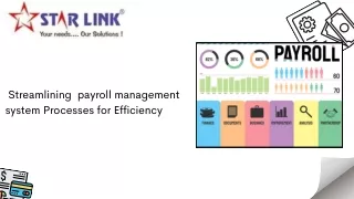 Streamlining payroll management systemProcesses for Efficiency