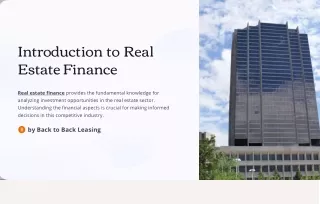 Empower Your Real Estate Ambitions: Finance Course for All Levels