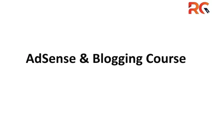 adsense blogging course