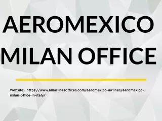 aeromexico milan office