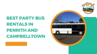 Best Party Bus Rentals In Penrith And Campbelltown