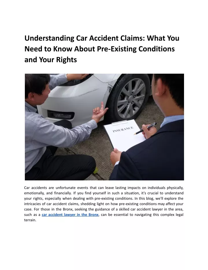 understanding car accident claims what you need