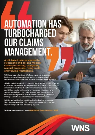 automation has turbocharged our claims management