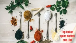 Top Indian Spices List