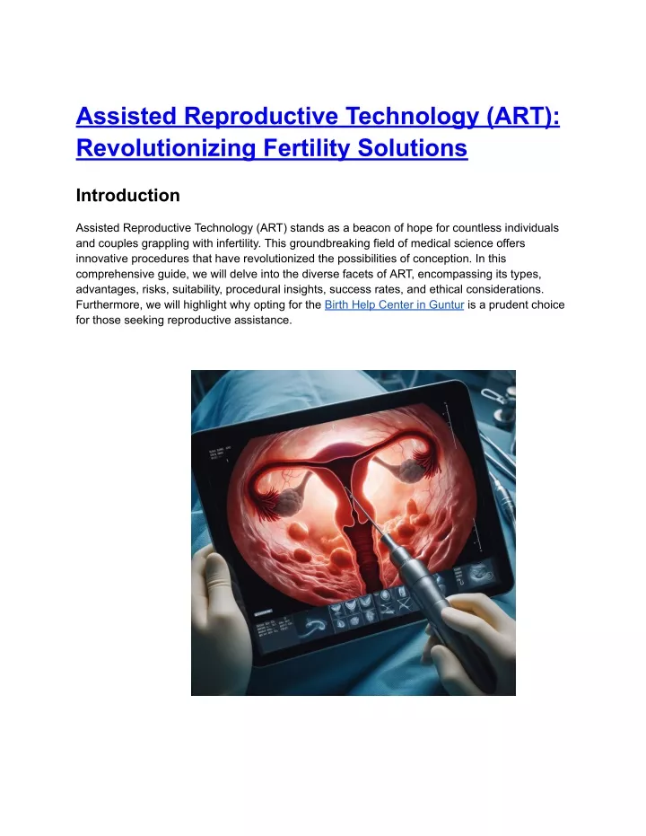 assisted reproductive technology