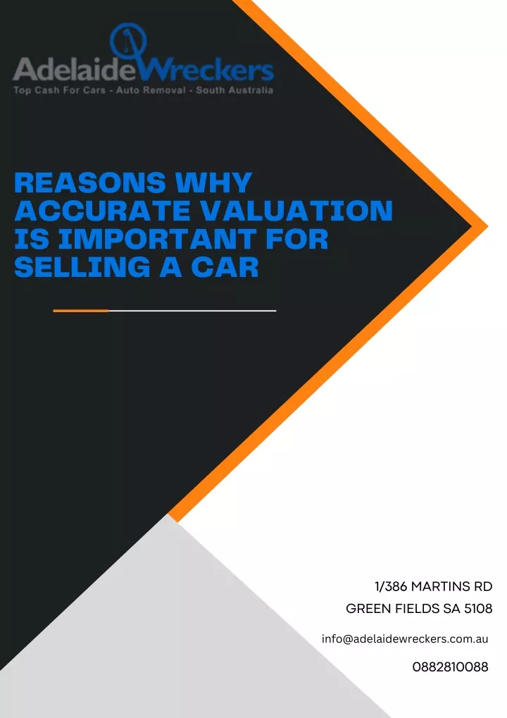 reasons why accurate valuation is important