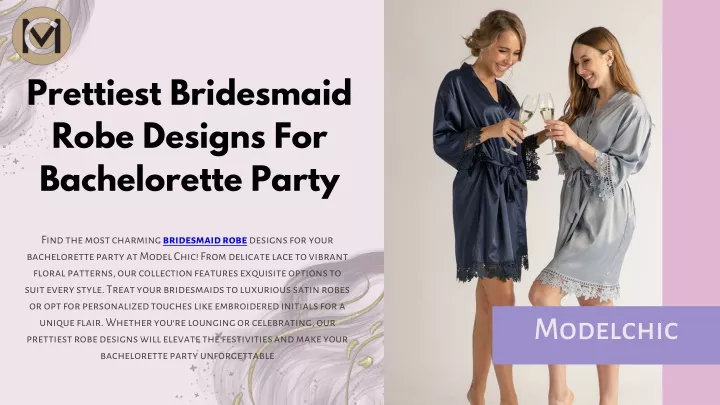 prettiest bridesmaid robe designs