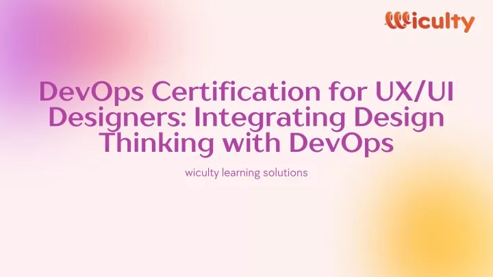 devops certification for ux ui designers