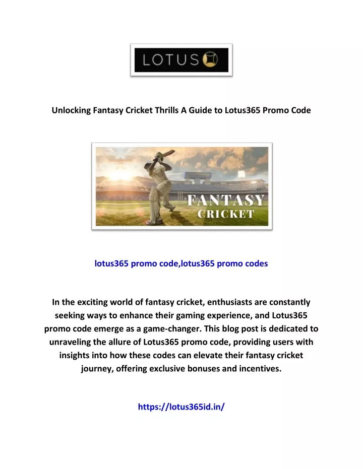 unlocking fantasy cricket thrills a guide