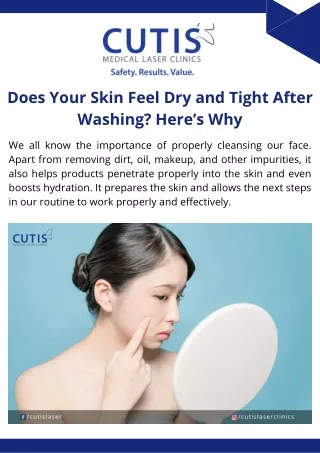 Does Your Skin Feel Dry and Tight After Washing Here’s Why