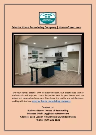 Kitchen Remodeling Services | Houseofremo.com