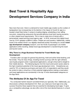 Best Travel & Hospitality App Development Services Company in India (1)