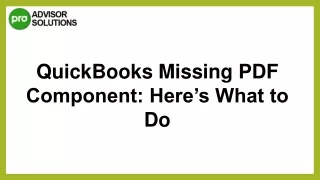 quickbooks missing pdf component here s what to do