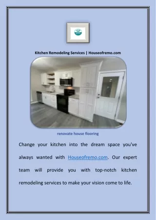 Professional kitchen Contractor For House RemodeIing