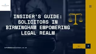 Insider's Guide Solicitors in Birmingham Empowering  Legal Realm