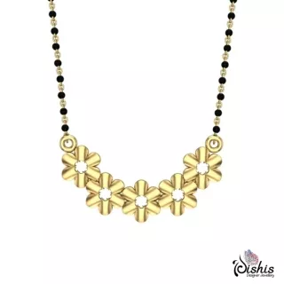 Ahana yellow Gold Mangalsutra by Dishis Designer Jewellery