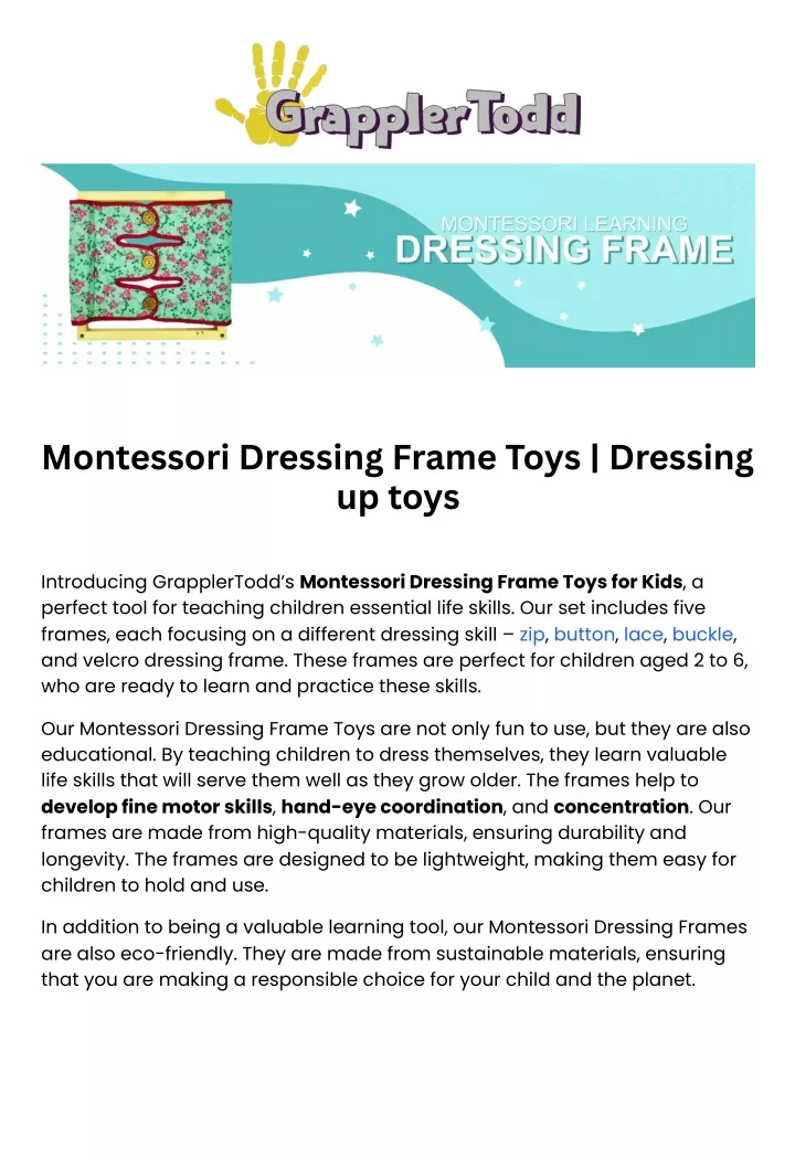 montessori dressing frame toys dressing up toys