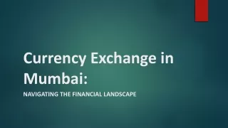 Currency Exchange in Mumbai