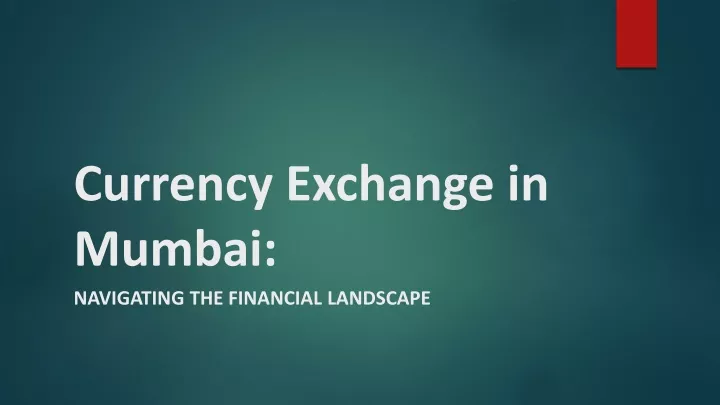currency exchange in mumbai