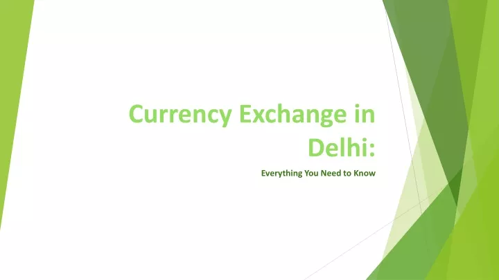 currency exchange in delhi