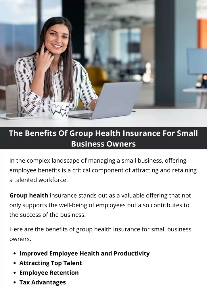 the benefits of group health insurance for small