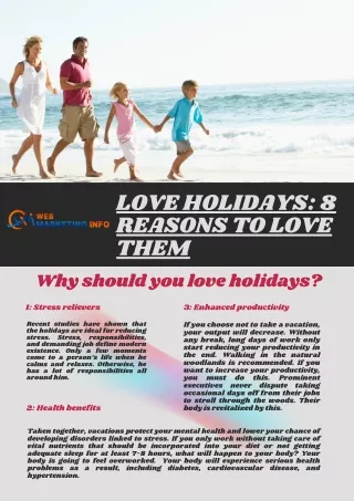 Love Holidays 8 Reasons to Love Them