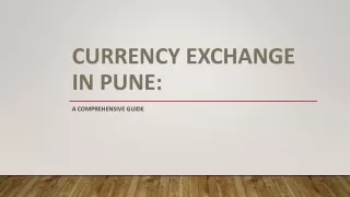 Currency Exchange in Pune