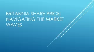 Britannia Share Price