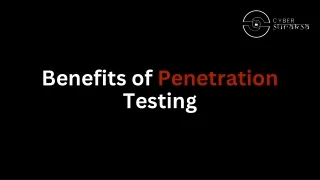 Benefits of Penetration Testing - Cyber Suraksa