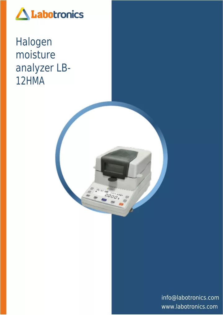 halogen moisture analyzer lb 12hma